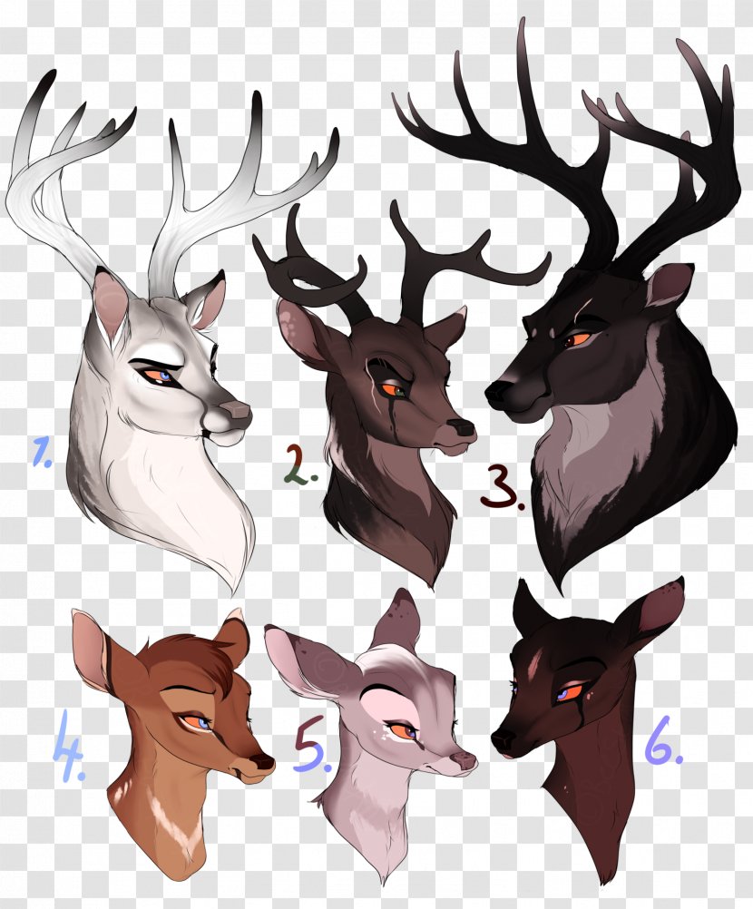 Reindeer Elk Antler Art - Deer Watercolor Transparent PNG