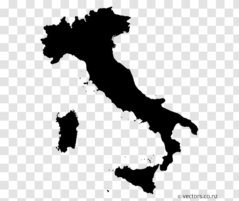 Italy Vector Map Royalty-free - Royaltyfree - Blank Transparent PNG