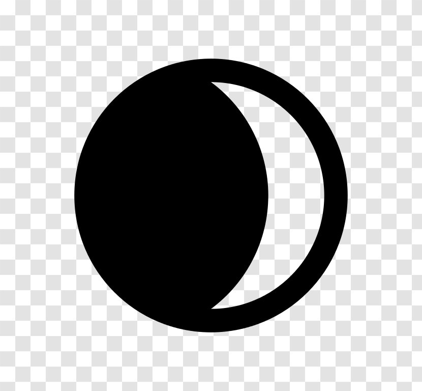 Lunar Phase Crescent Moon Clip Art - Wax Transparent PNG