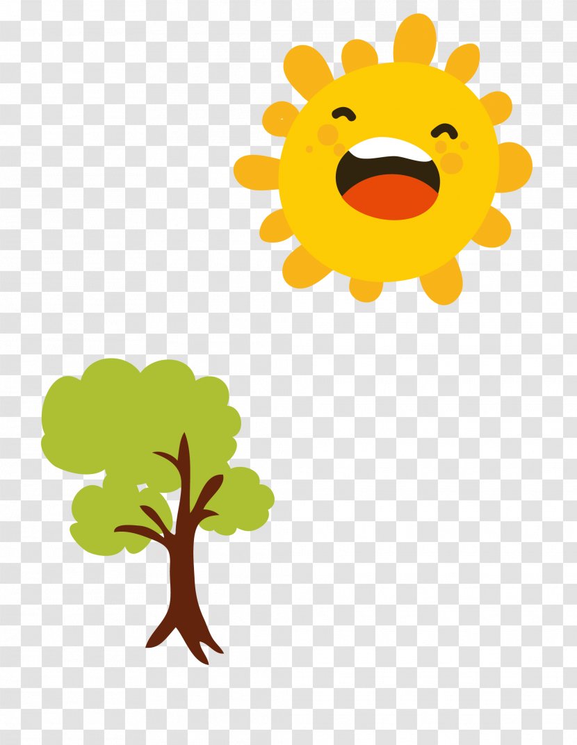 Cartoon Drawing Royalty-free - Leaf - Vector Smiley Sun Transparent PNG