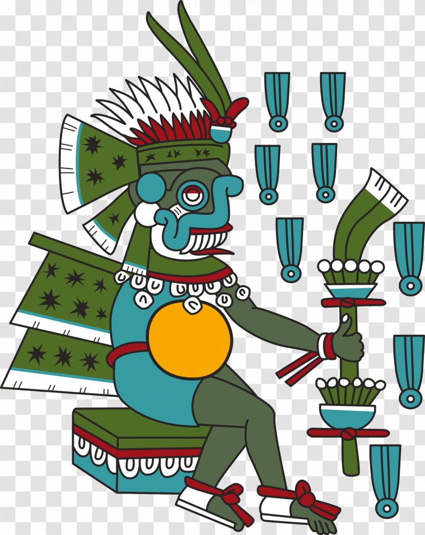 Aztec Calendar Stone Tlaloc Mythology Religion - Chalchiuhtlicue Transparent PNG