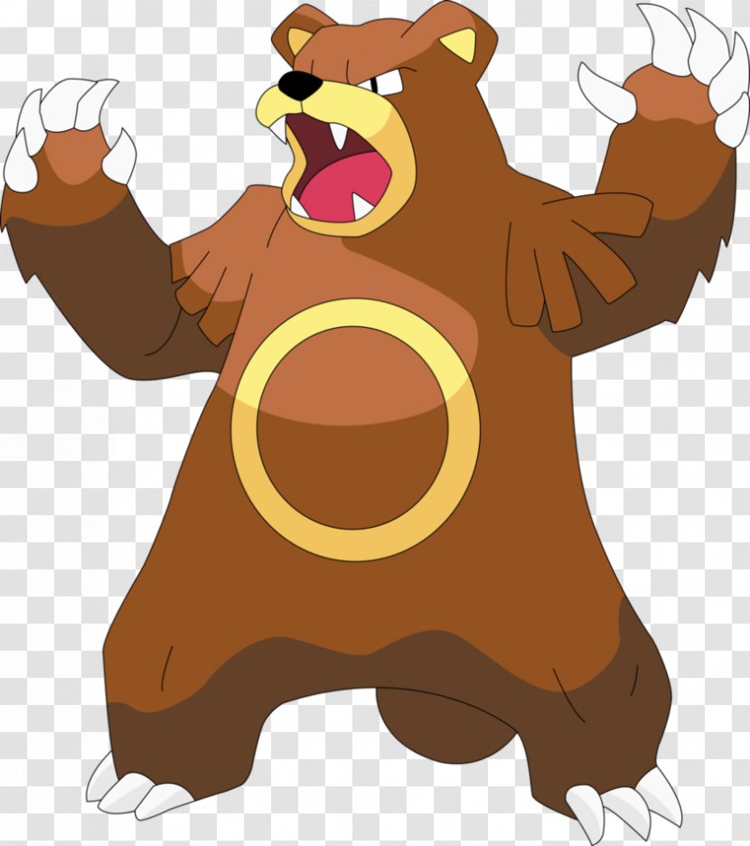 Pokémon X And Y Ursaring Ash Ketchum Universe Teddiursa - Cartoon - Father Transparent PNG