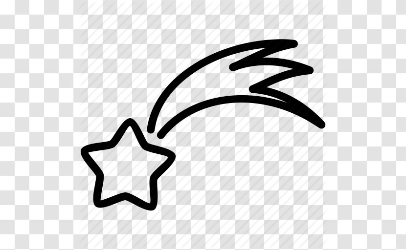 Shooting Stars Sport Black And White Clip Art - Hand - Star Icon Transparent PNG