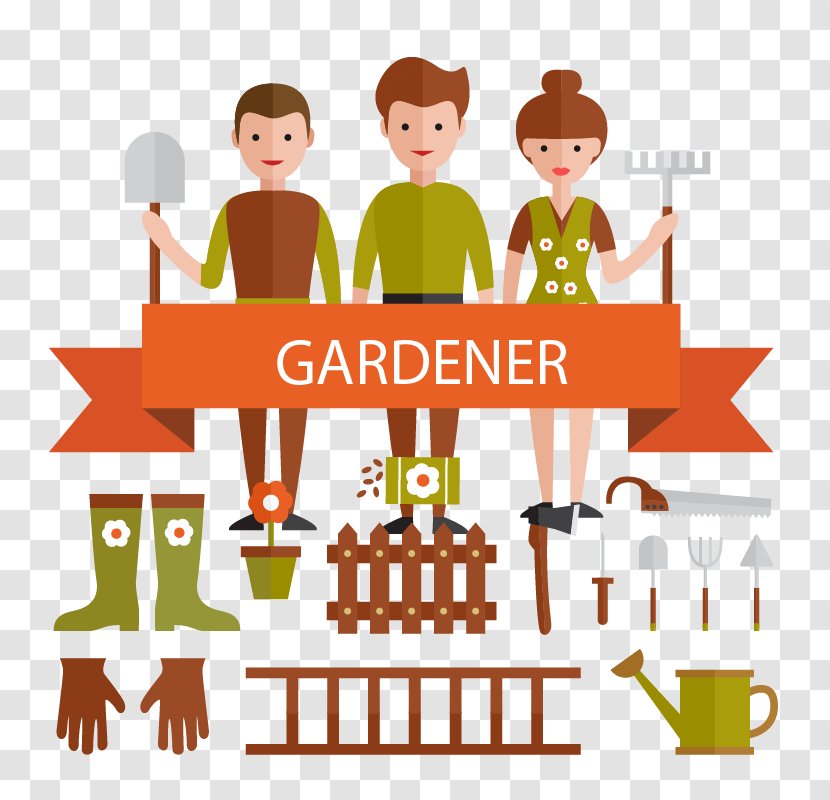Garden Tool Gardener Gardening - Area - 16 Of The And Tools Vector Material Transparent PNG
