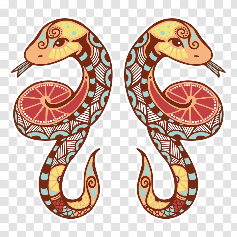 Gemini Horoscope Zodiac Astrological Sign Astrology - Aries - Cartoon Snake Transparent PNG