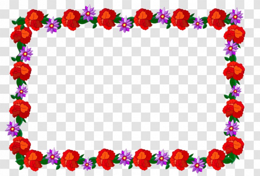 Red Lace - Flower - Border Transparent PNG