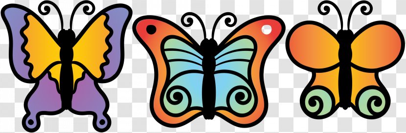 Monarch Butterfly Clip Art Illustration Brush-footed Butterflies Line - Invertebrate - Symmetry Transparent PNG