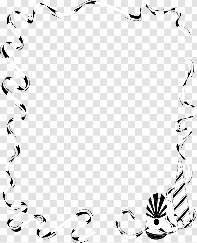Borders And Frames Party Clip Art - Graduation Ceremony - Chin Border Template Transparent PNG