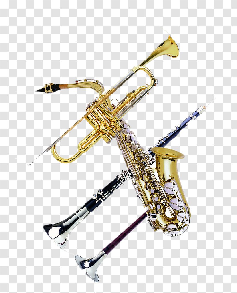 Baritone Saxophone Musical Instrument Trombone - Flower - Instruments Transparent PNG