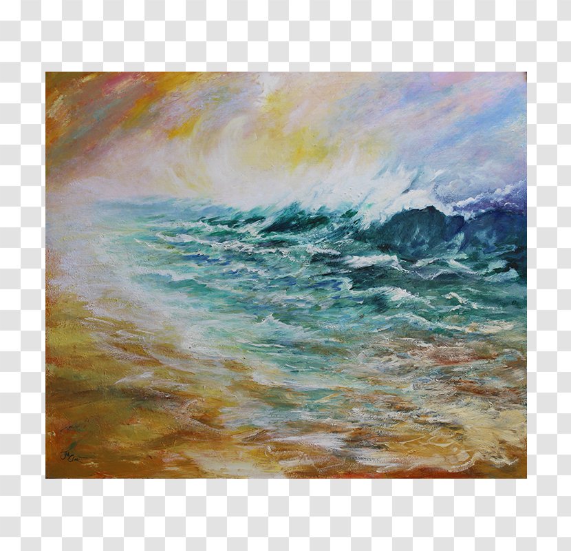Watercolor Painting Work Of Art Museum - Seascape Transparent PNG