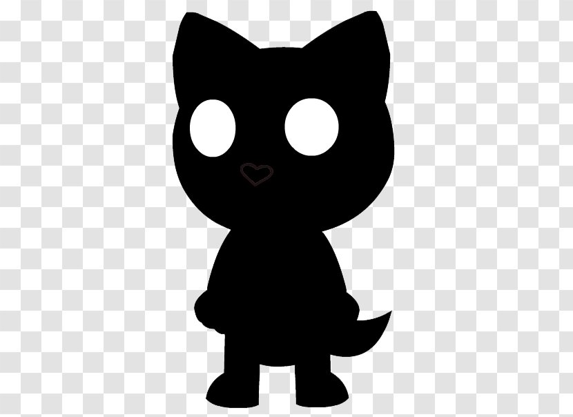 Whiskers Black Cat Silhouette - Shadow Gift Vector Transparent PNG