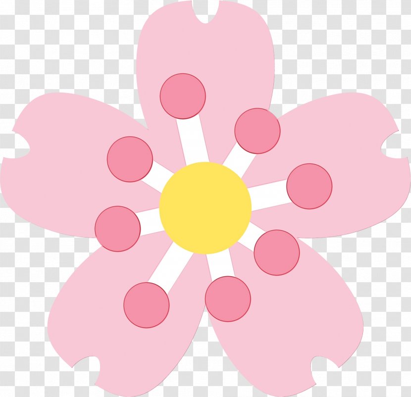 Pink Petal Clip Art Pattern Flower - Watercolor - Plant Sticker Transparent PNG
