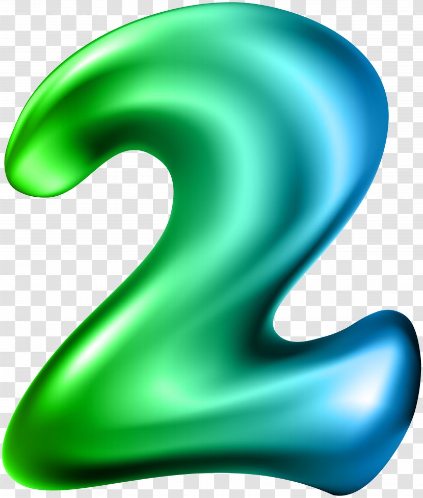 Number Symbol Clip Art - Numerical Digit - 2 Two Transparent PNG