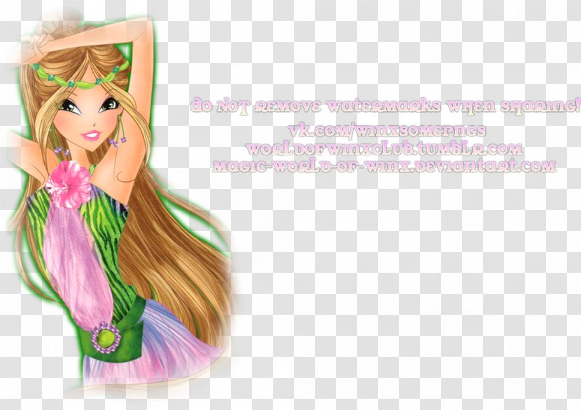 Barbie Bag Long Hair Backpack Child - Silhouette - World Of Winx Transparent PNG