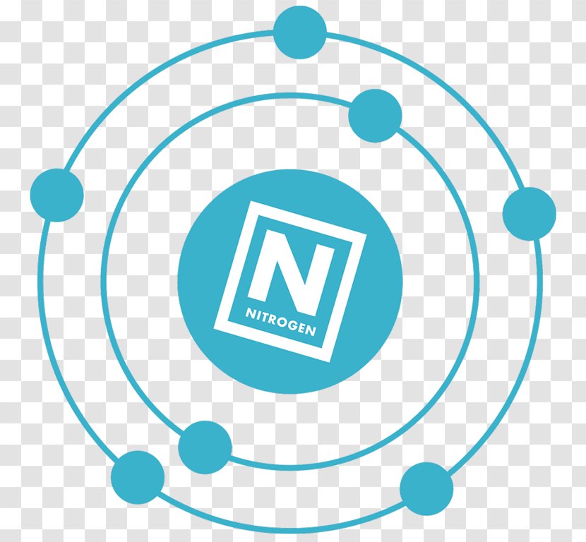 Bohr Model Atomic Theory Nitrogen Chemistry - Blue - Ice Frost Transparent PNG