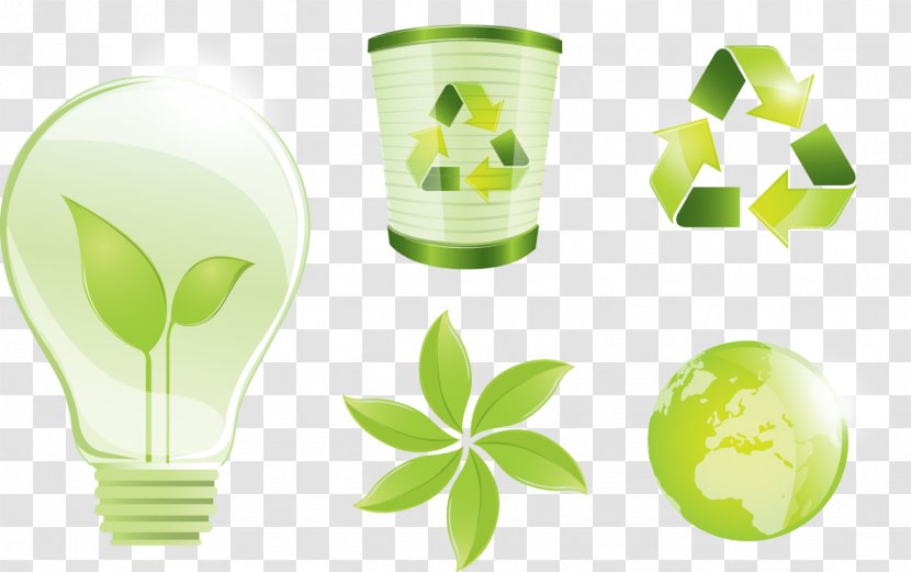 Environmentally Friendly Logo Ecology Recycling - Flat Design - Vector Caring For The Earth Transparent PNG