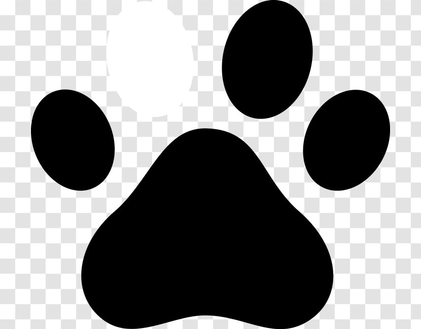 Desktop Wallpaper Paw Clip Art - Black And White - Dogs Printing Transparent PNG