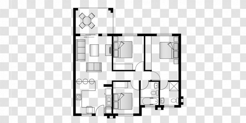 Floor Plan Furniture Cerise Black USB-C - Drawing Transparent PNG