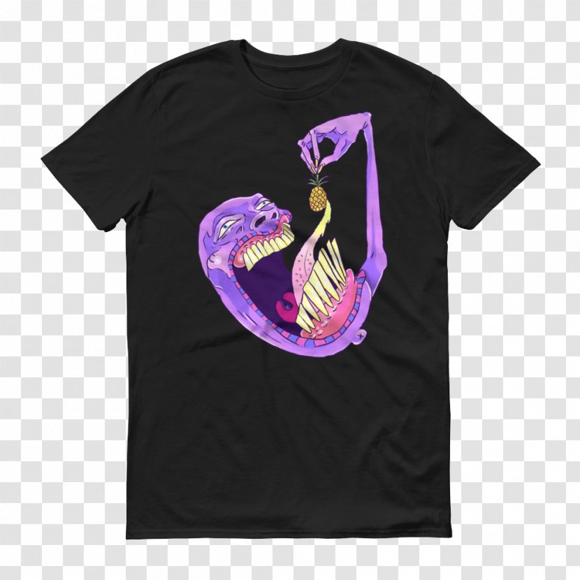 Ringer T-shirt Hoodie Sleeve Clothing - Shirt - Purple Pineapple Transparent PNG