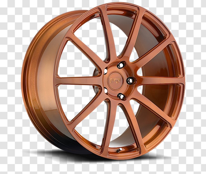 Car Wheel Sizing Rim Custom - Copper - Niche Transparent PNG