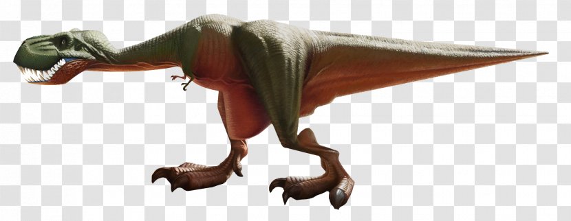 Velociraptor Tyrannosaurus Dinosaur - Cartoon - Side Transparent PNG