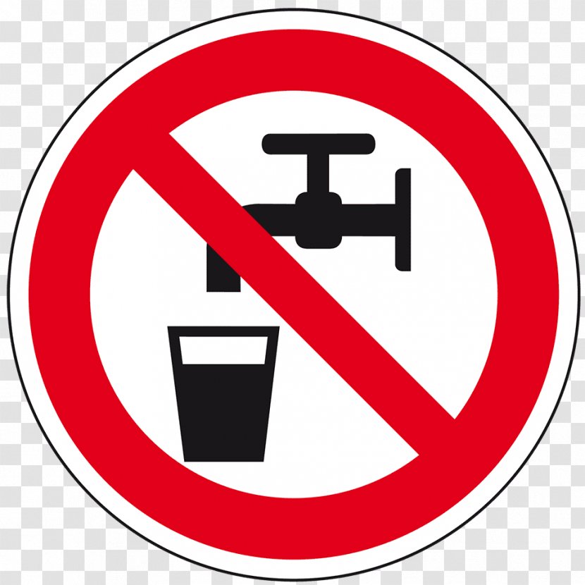 Pictogram Sign Drinking Water Sticker Symbol - Plastic Transparent PNG