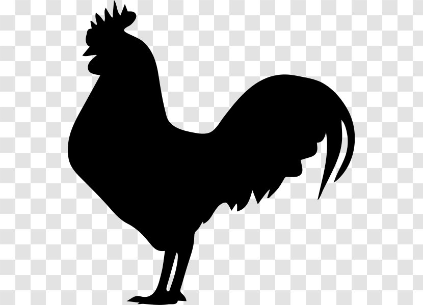 Rooster Sticker Clip Art - Fauna - Silhouette Transparent PNG
