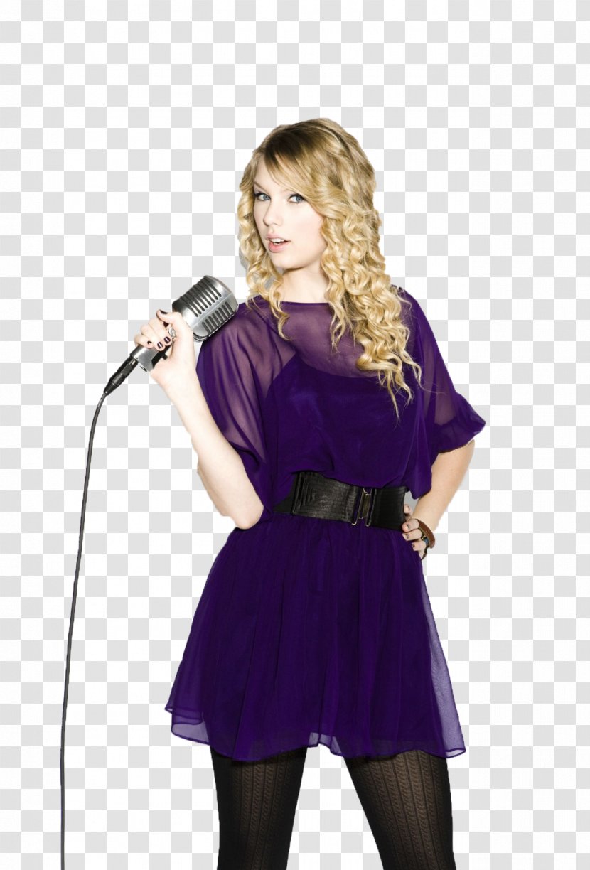 Bluebird Café Purple Model Dress - Taylor Swift Transparent PNG