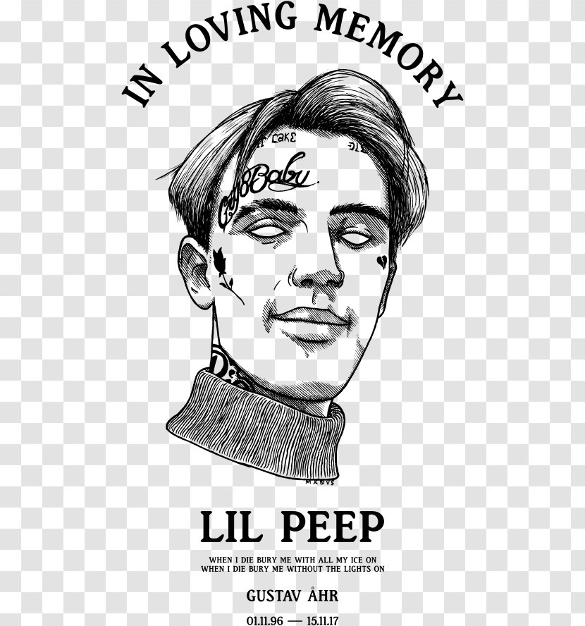 Lil Peep T-shirt Hellboy Awful Things Male - Tree Transparent PNG