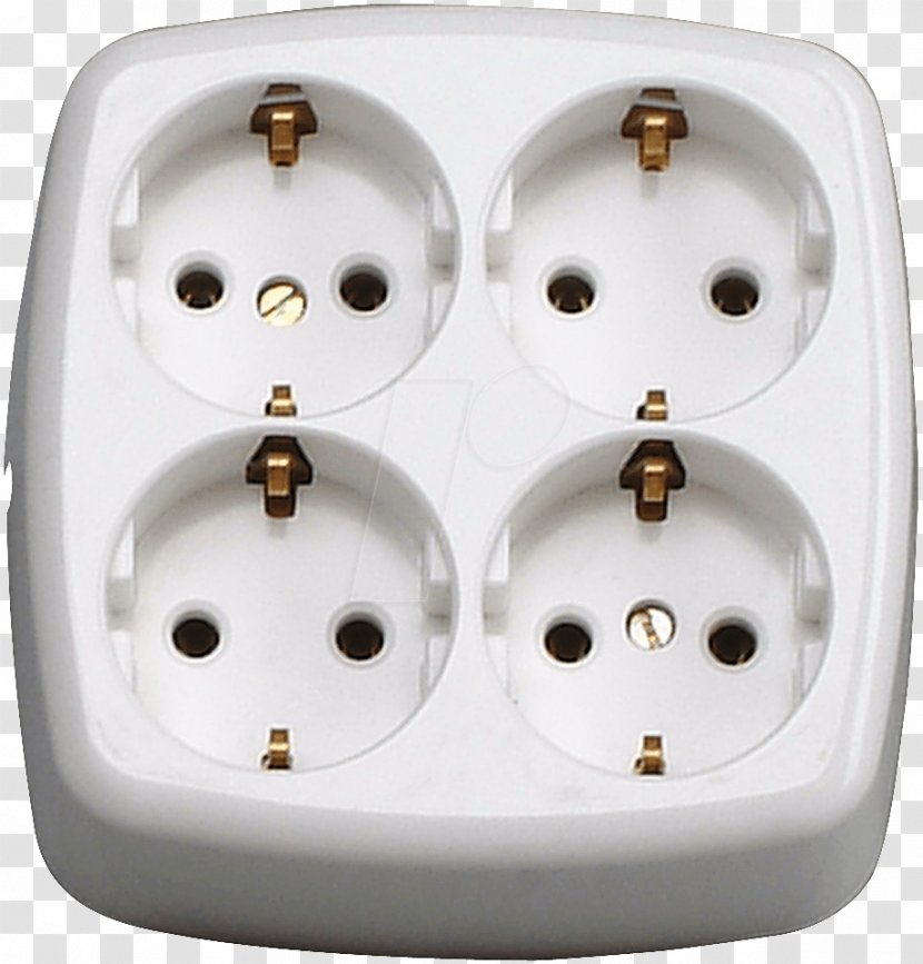 AC Power Plugs And Sockets Strips & Surge Suppressors Schuko Electrical Switches Cable - White - Extension Cords Transparent PNG