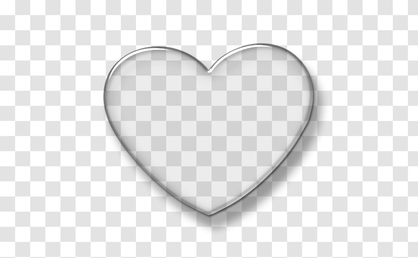 Heart Glass Desktop Wallpaper - Gray Metal Plate Transparent PNG