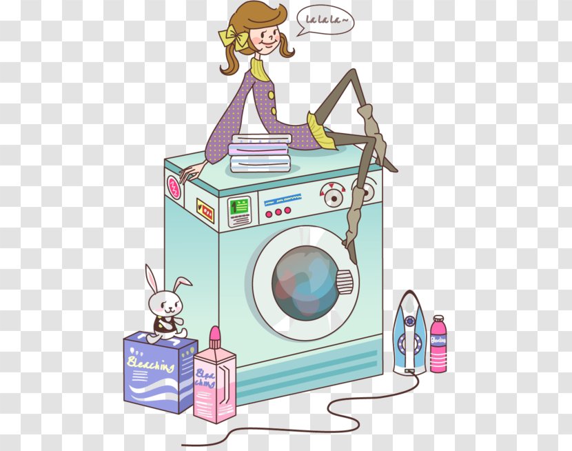Washing Machines Photography Woman Laundry Clip Art - Area - Machine A Laver Transparent PNG