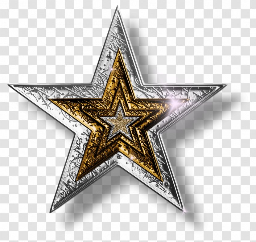 Star Silver Gold Clip Art - Red Transparent PNG