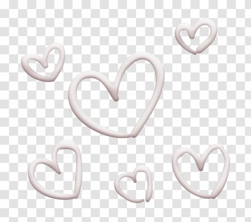 Heart Icon Saint Valentine Outline Icon Small Hearts Icon Transparent PNG