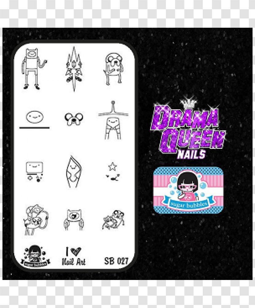 Nail Art Sugar Polish Rubber Stamp - Rectangle Transparent PNG