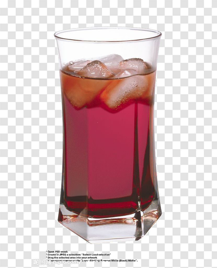 Woo Cocktail Tinto De Verano Drink - Red - Ice Transparent PNG