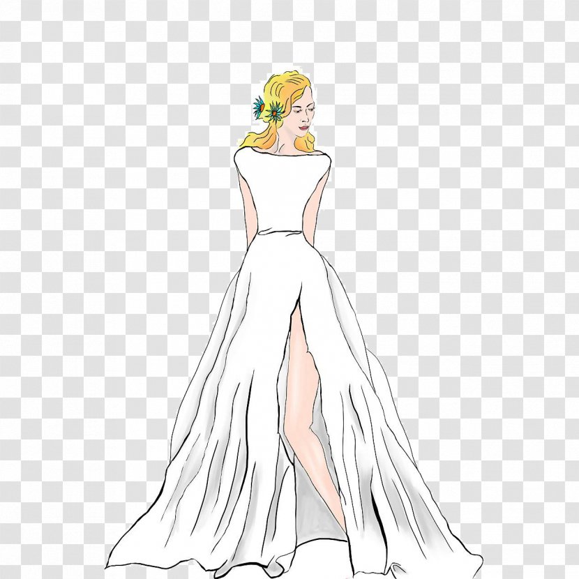 Gown Formal Wear Dress - Watercolor - Women Design Transparent PNG