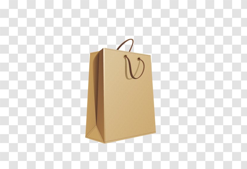 Kraft Paper Bag Packaging And Labeling - Nonwoven Fabric - Brown Transparent PNG
