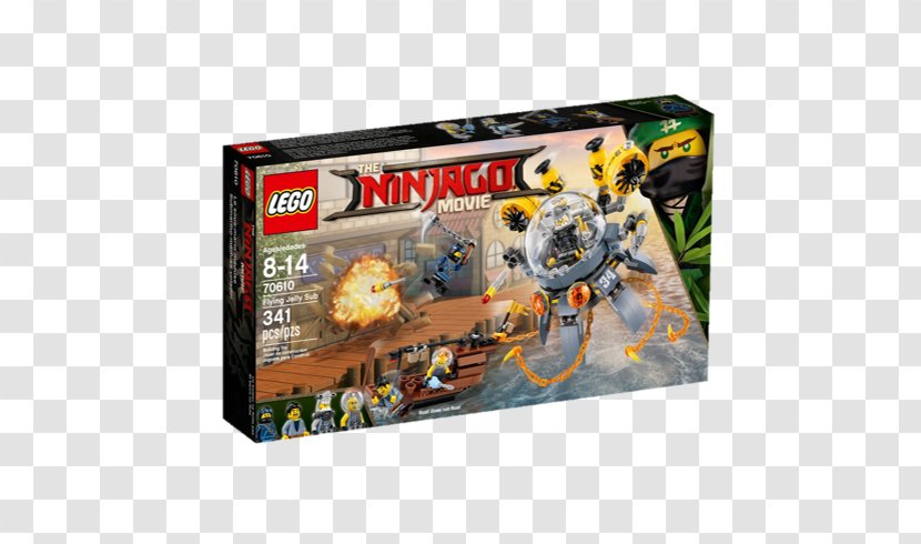 Lloyd Garmadon LEGO 70610 THE NINJAGO MOVIE Flying Jelly Sub Film - Lego Ninjago - Minifigures Transparent PNG