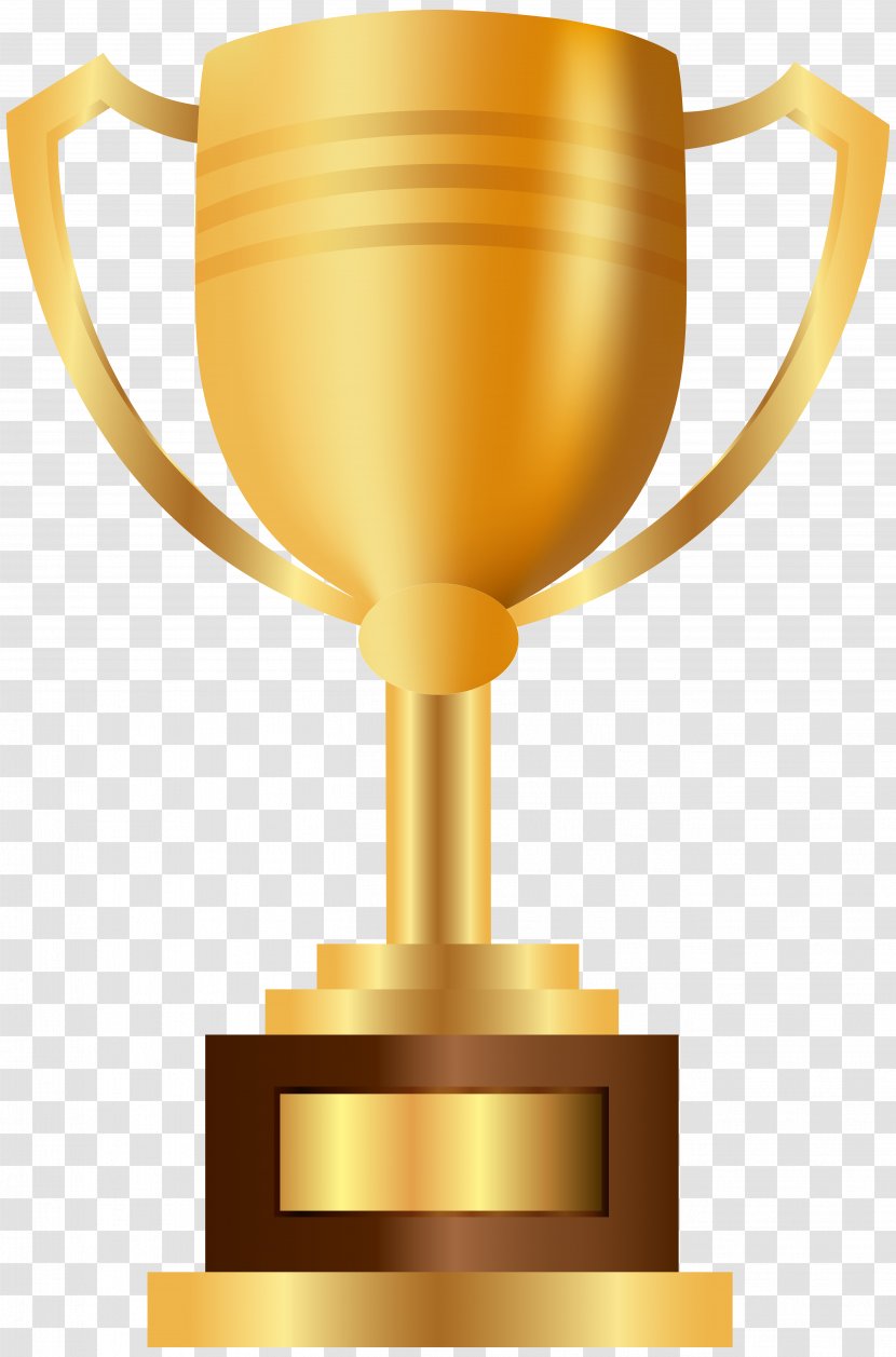 Prize Trophy Award Clip Art - Golden Cup Transparent PNG