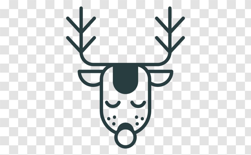 Reindeer Red Deer Clip Art - Vector Transparent PNG