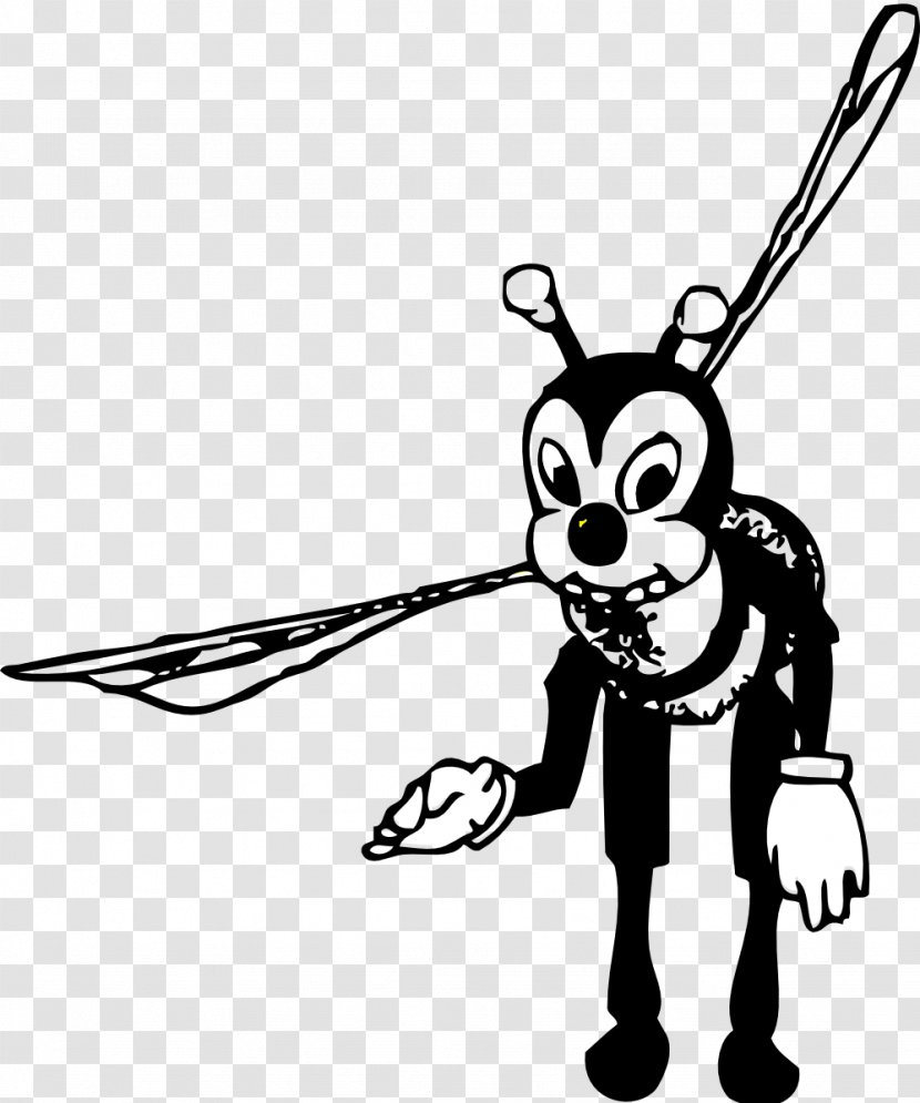 Honey Bee Bumblebee Clip Art - Black And White - Bending Transparent PNG