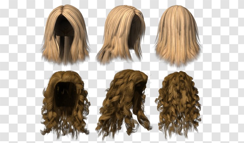 Wig Hairstyle Clip Art - Long Hair Transparent PNG