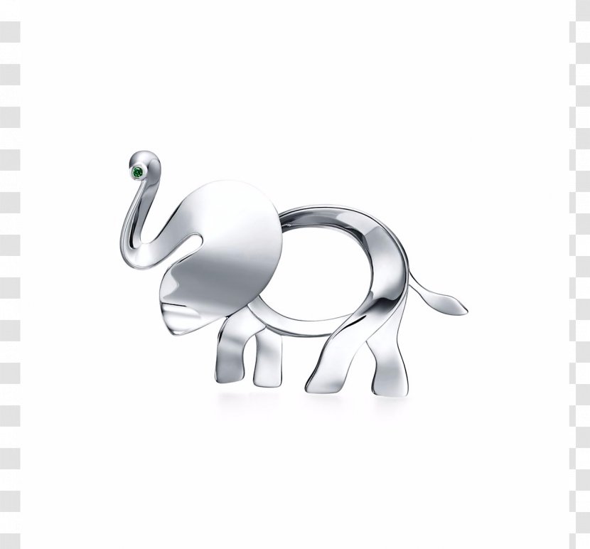 Brooch Elephantidae Tiffany & Co. Silver Pin - Body Jewelry Transparent PNG