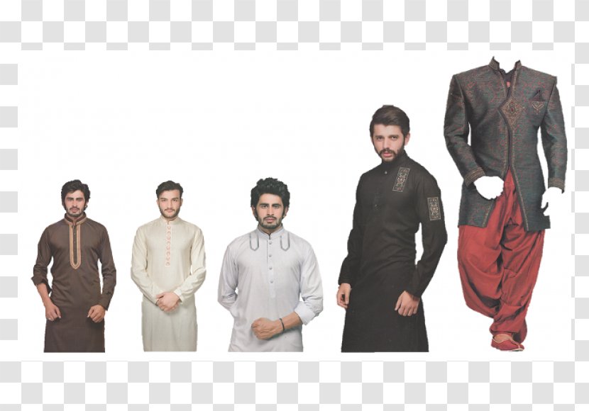 Sleeve Fashion Dress Jacket Suit - Muslim Man Transparent PNG