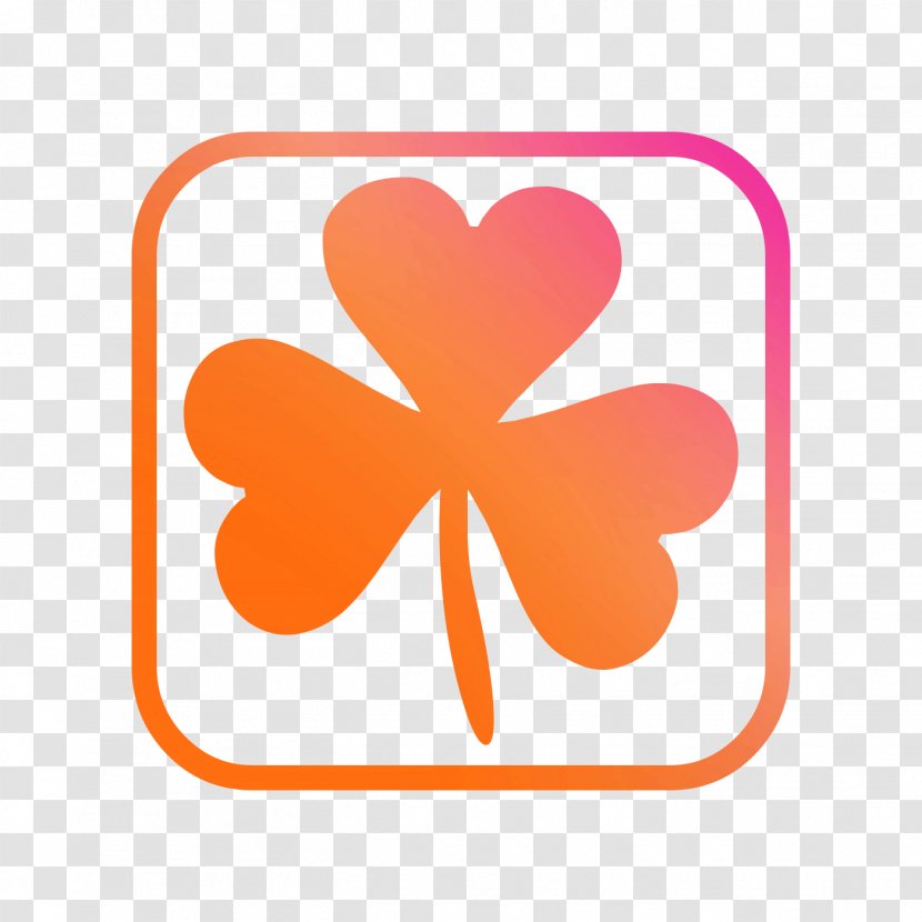 Line Clip Art Heart - Symbol - Orange Transparent PNG