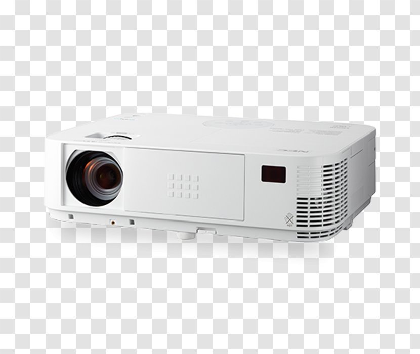 Multimedia Projectors NEC Display NP-M363W 3D Ready DLP Projector - Projection Screens - 720pHDTV16:10 M363X 3600ANSI Lumens XGA (1024x768) Desktop White 60003980 Digital Light ProcessingProjector Transparent PNG