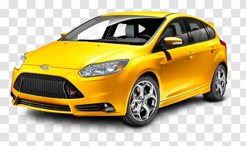 2014 Ford Focus ST Car Fiesta S-Max - Inlinefour Engine - Yellow Transparent PNG