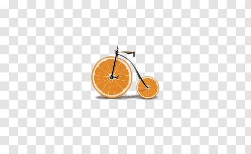 Bicycle Wheel Orange Mountain Bikes Art Bike Transparent PNG