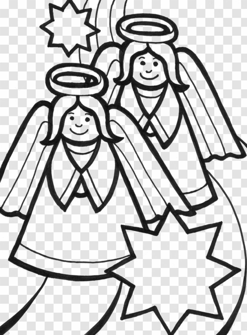 Smiling Angel Coloring Book Child Clip Art - Guardian - Pages Transparent PNG
